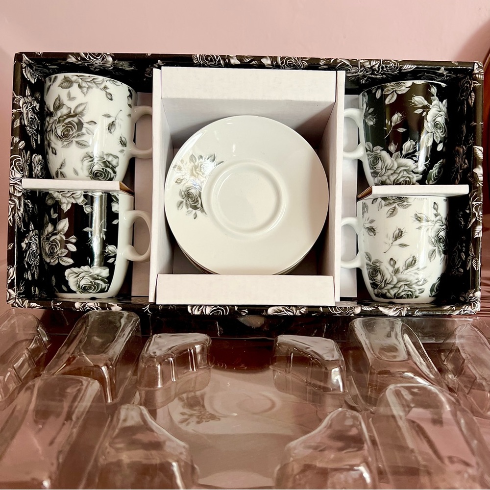 Coffee glass cups set